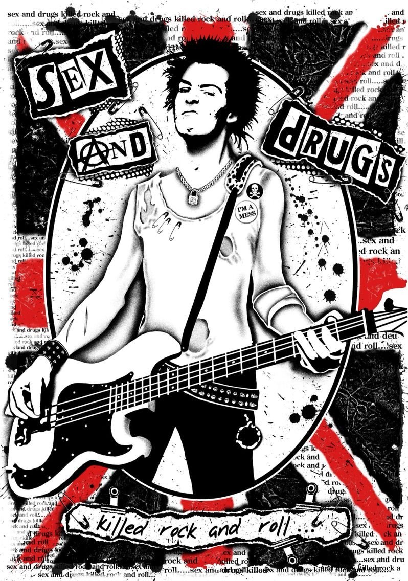 Sex Pistols панк группа Постер