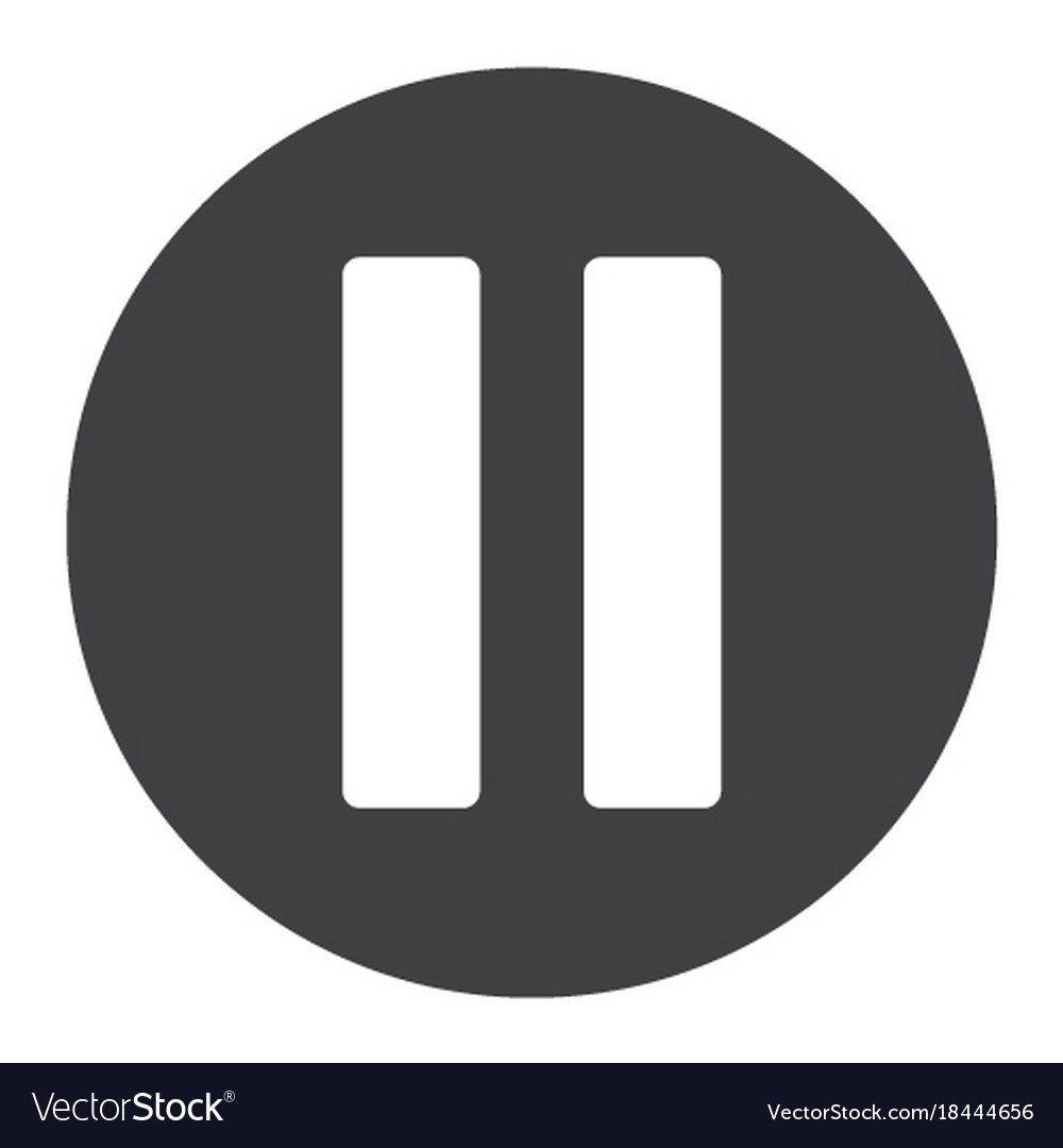 Знак паузы белый
