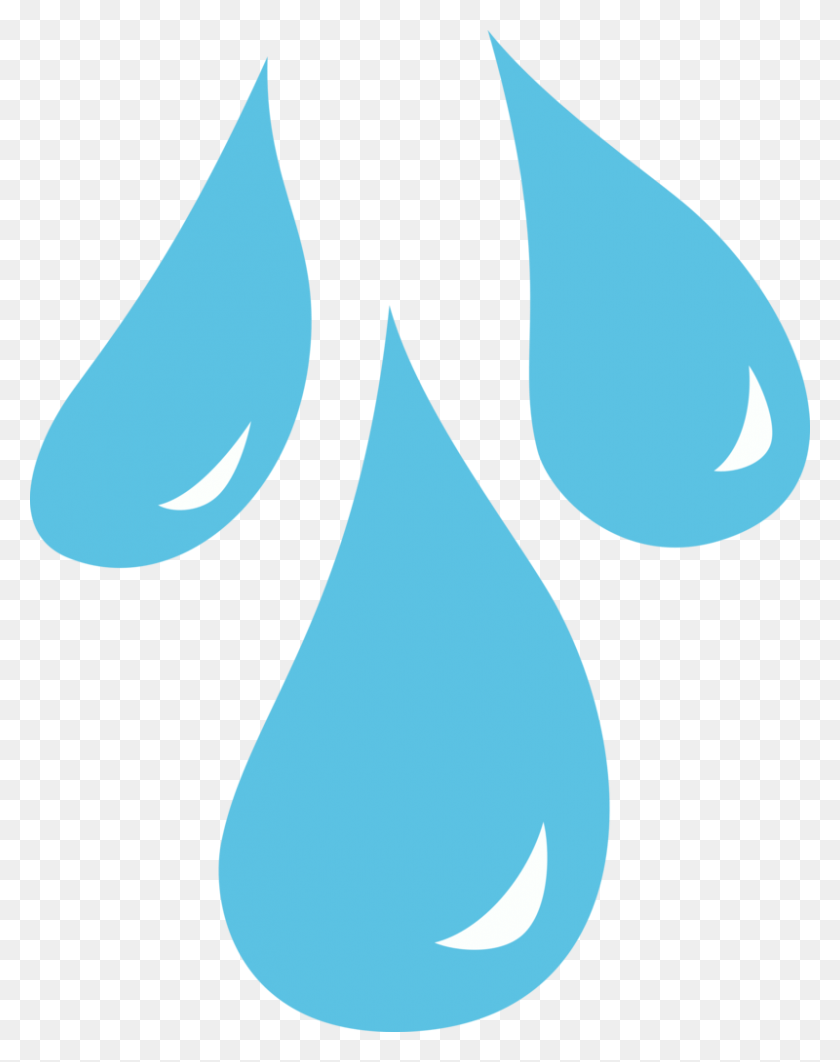 Вода капля Flat