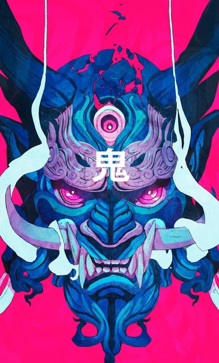 Маска Hannya демон