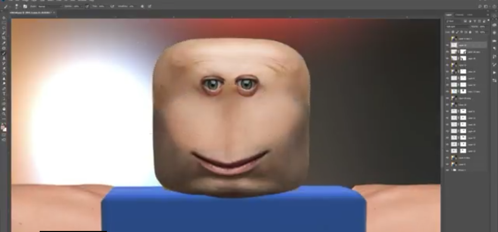 Лицо РОБЛОКС