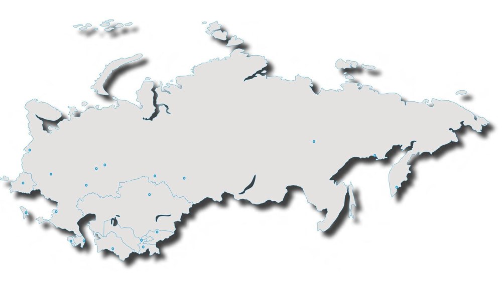 Карта России вектор линии