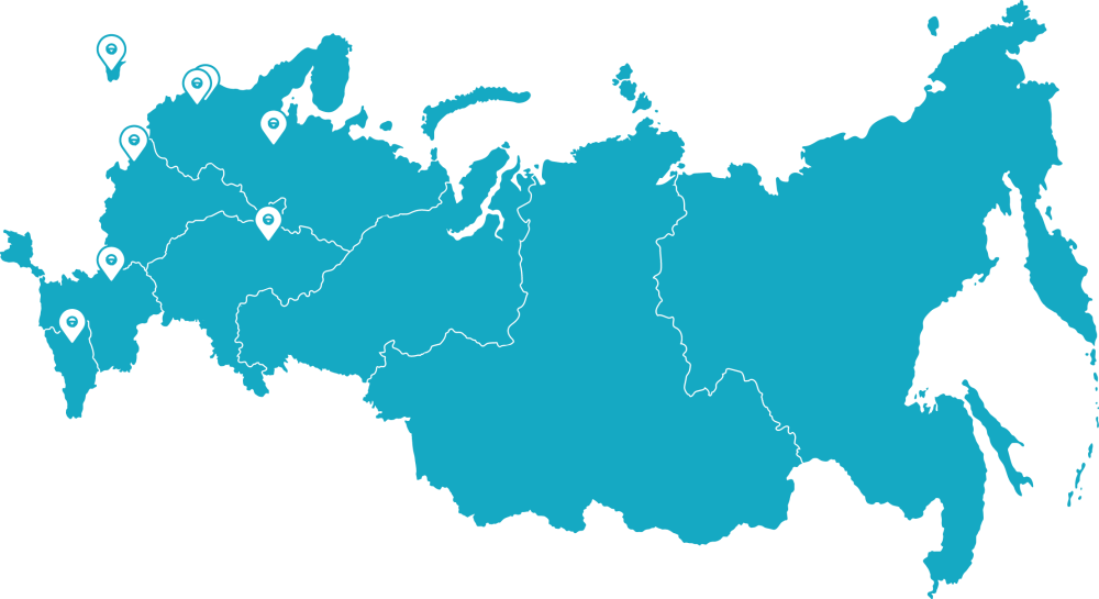 Карта субъектов РФ