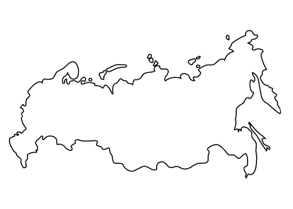 Карта России вектор