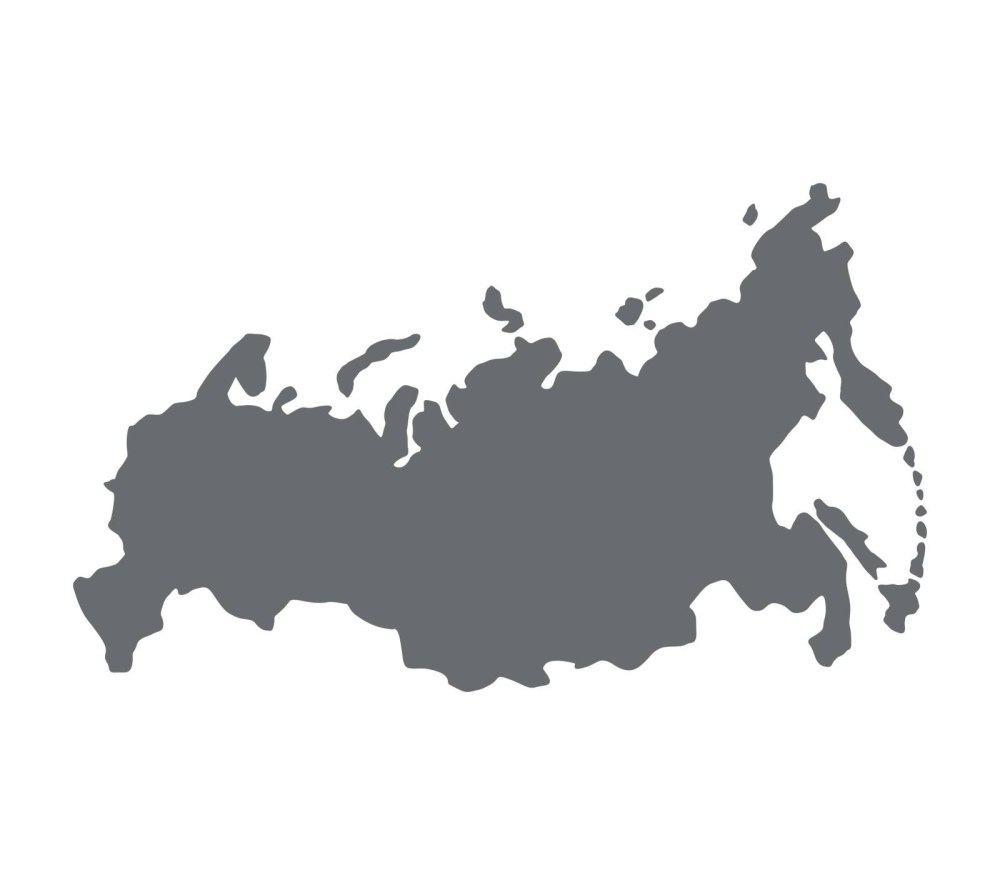 Очертания России на карте рисунок