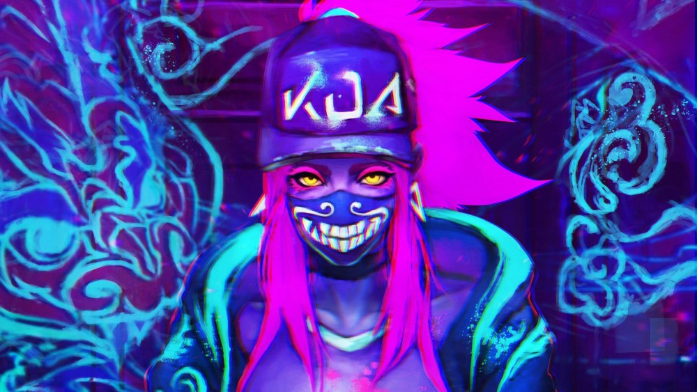 Акали k/da неон