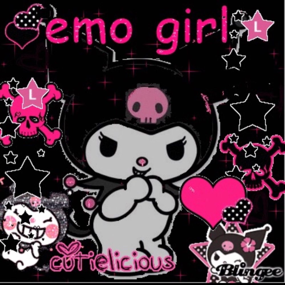 Kuromi hello Kitty блестки