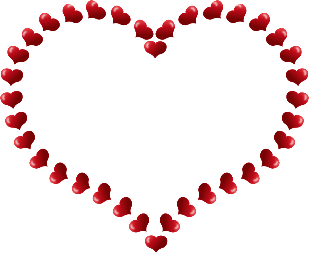 Сердце из сердечек
