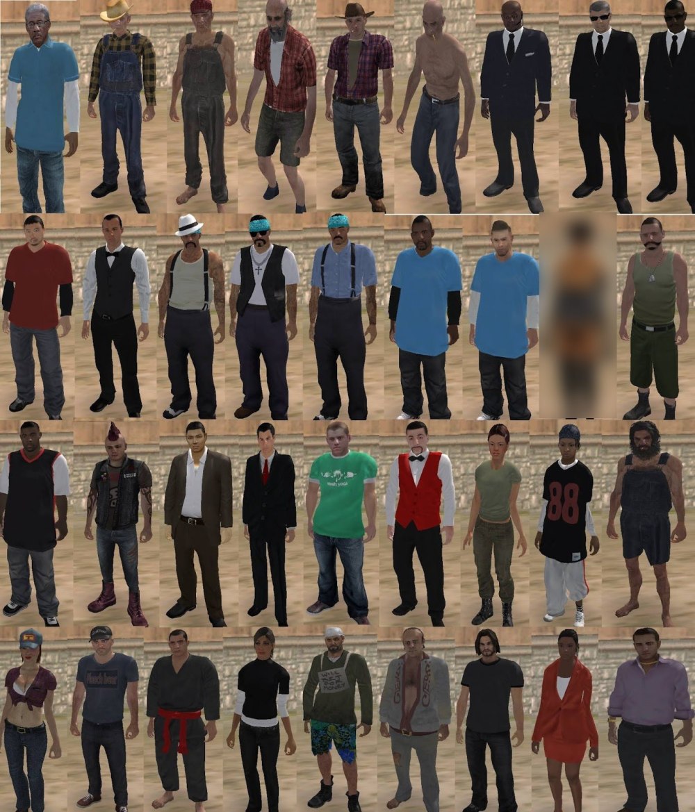 GTA sa Beta Peds