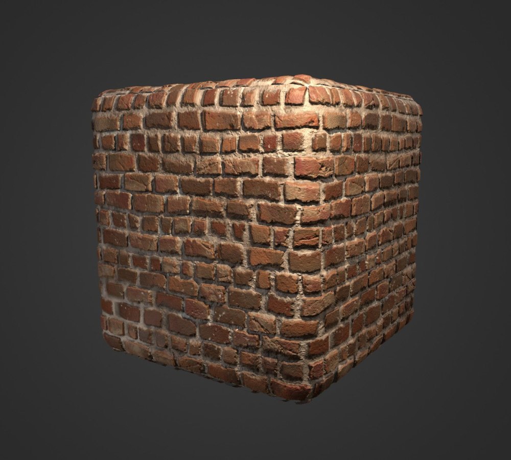 Brick Pillar 3d
