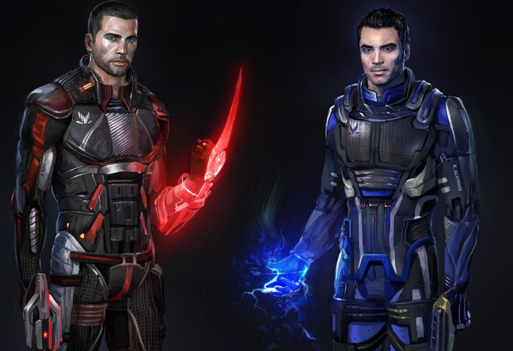 Mass Effect Шепард Art
