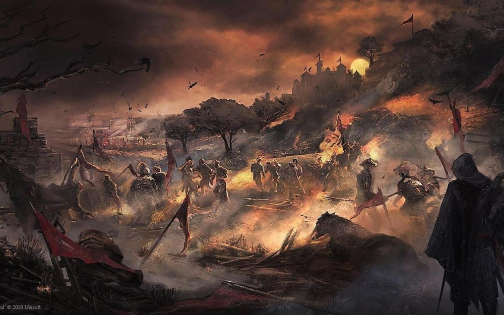 Medieval Concept Art поле боя