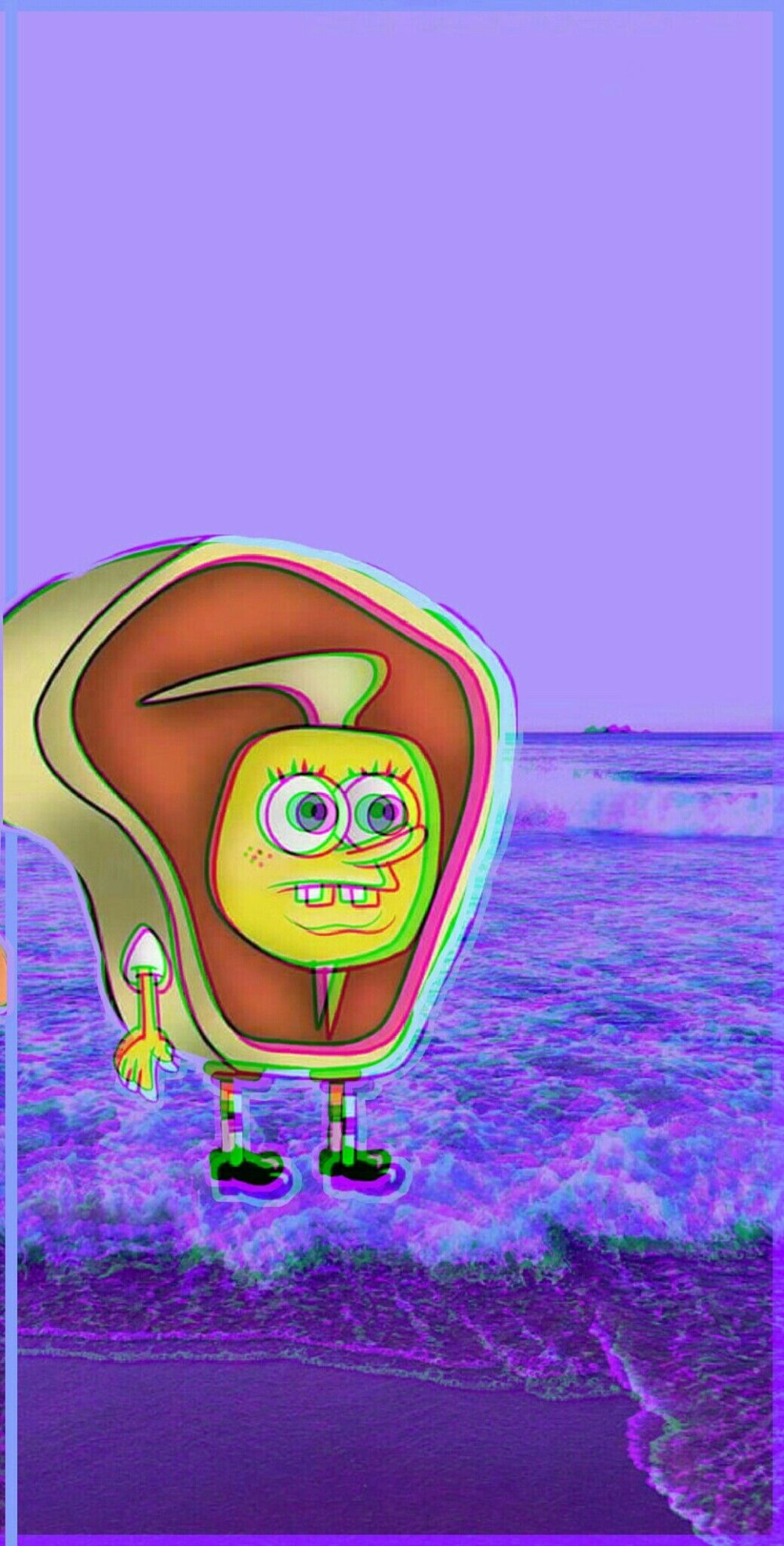 Обои aesthetic с губкой Бобом