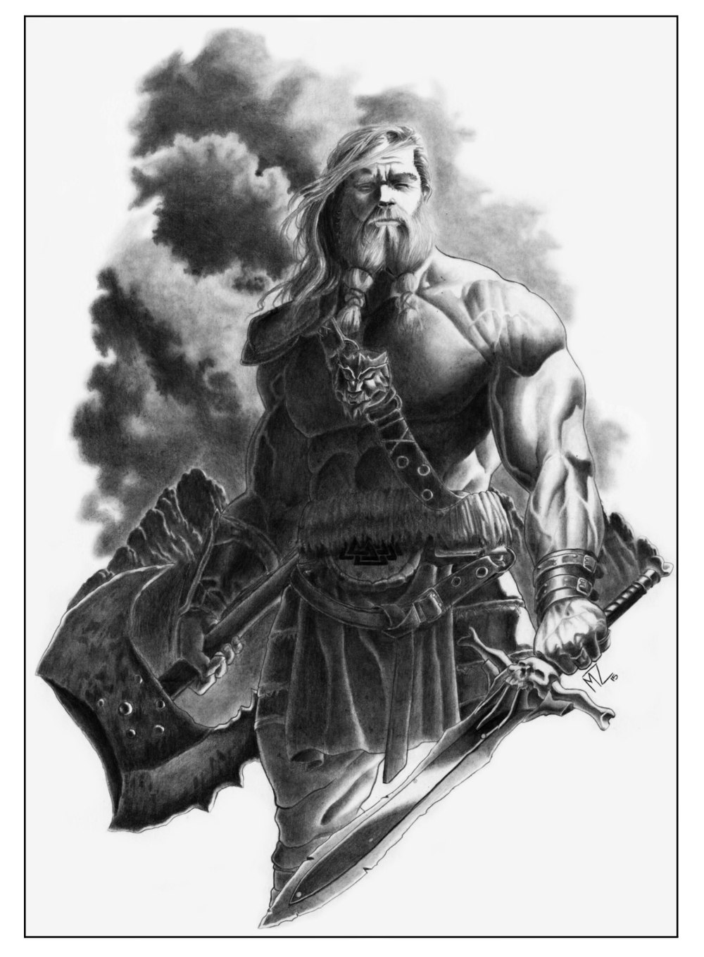 Славянский воин Берсерк