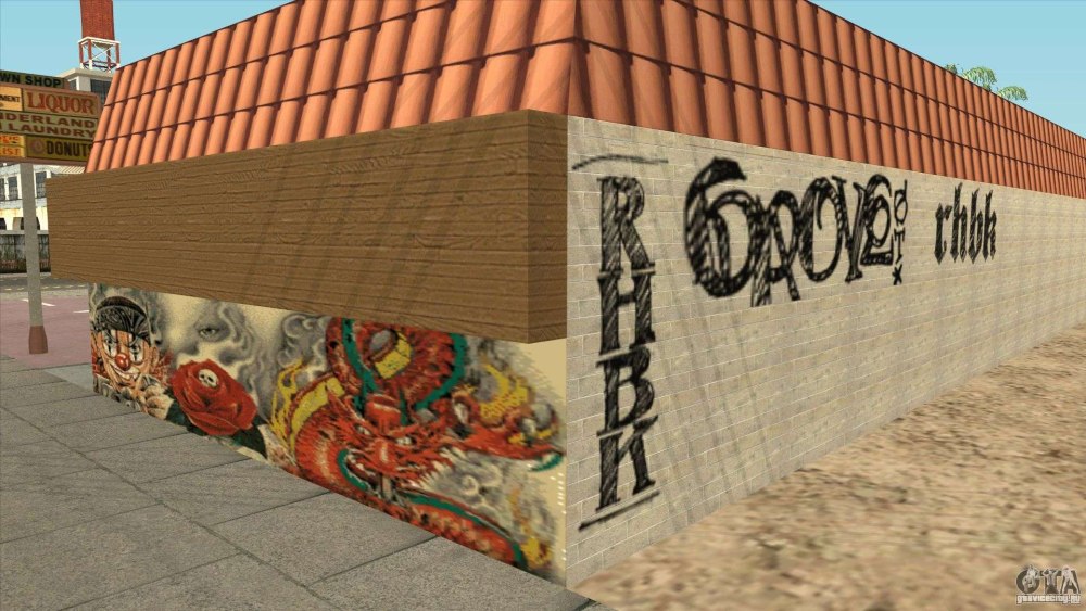 GTA sa мод на граффити