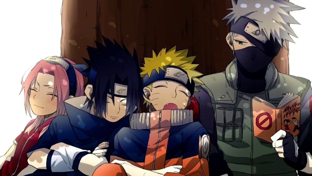 Team 7 Наруто, Какаши, Саске, Сакура