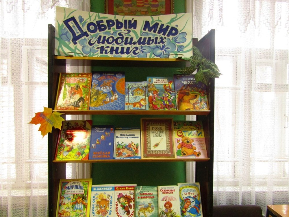 Книжные выставки в сельской библиотеке