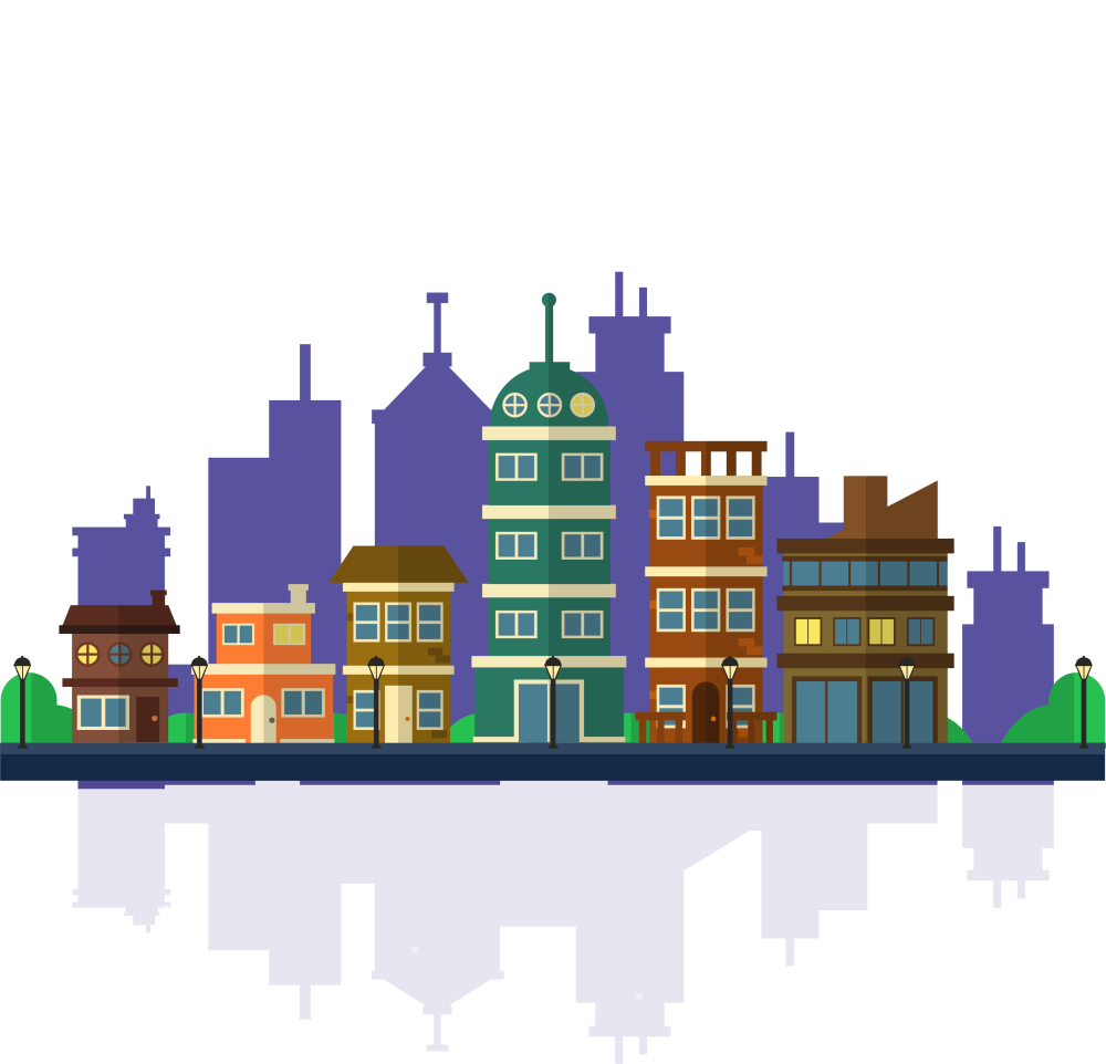 Город иллюстрация