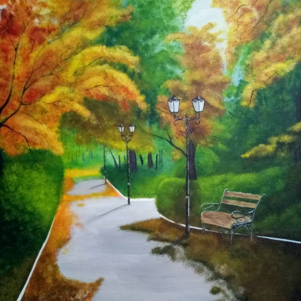 Пейзаж парка легкий