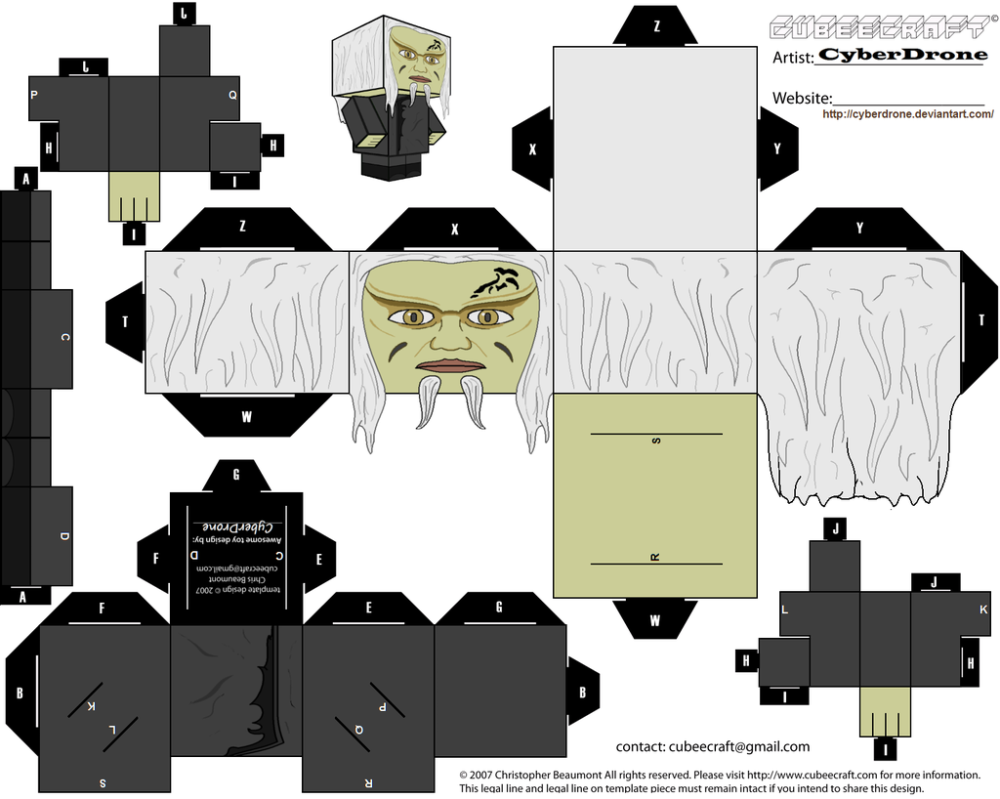 Cubeecraft фигурки из бумаги