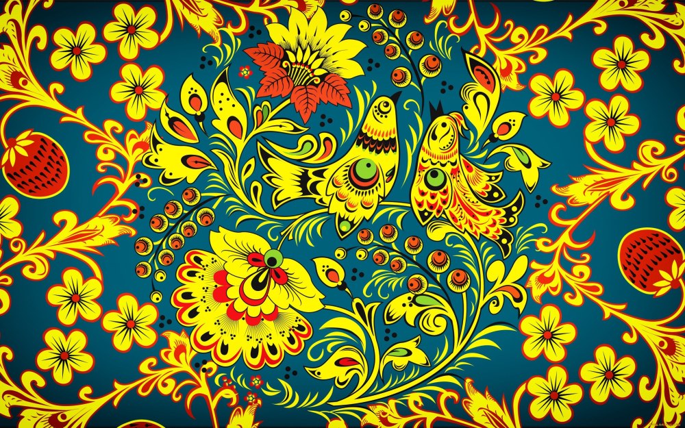 Русские народные росписи Хохломская