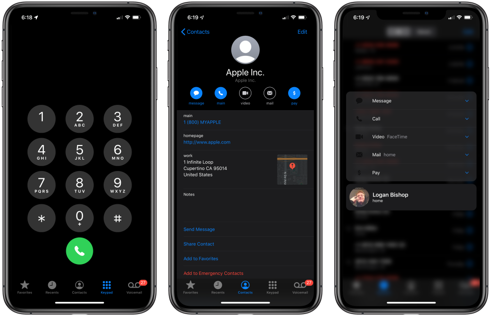 Темная тема айфон IOS 12