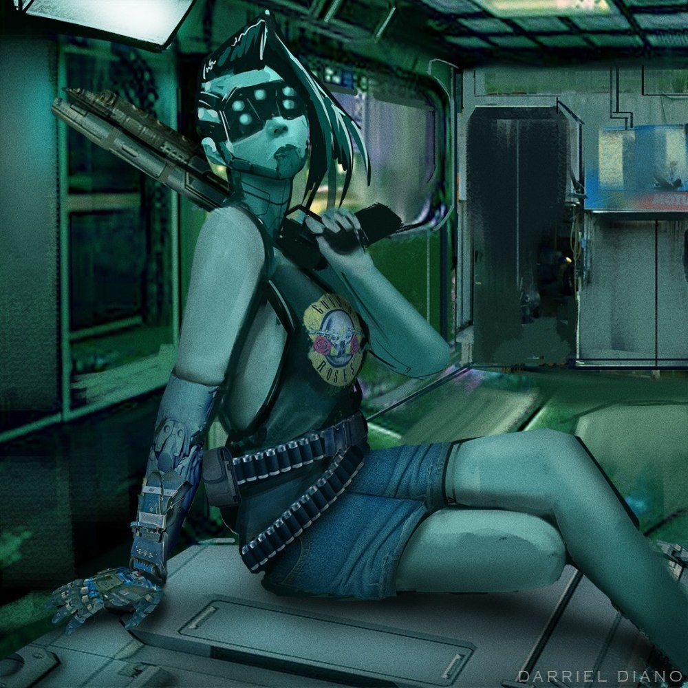Cyberpunk Art неон