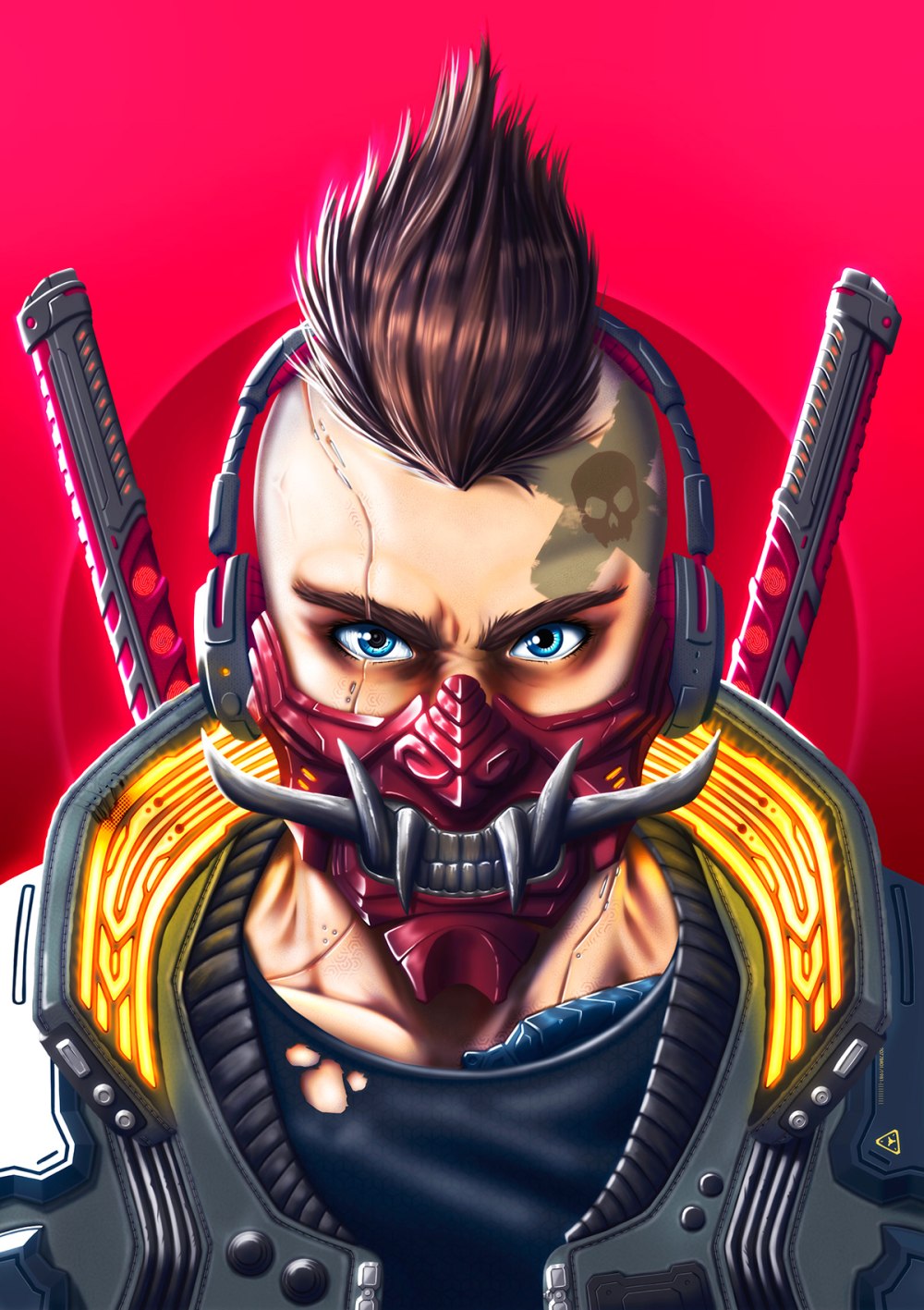 Cyberpunk 2077 Кибер Самурай