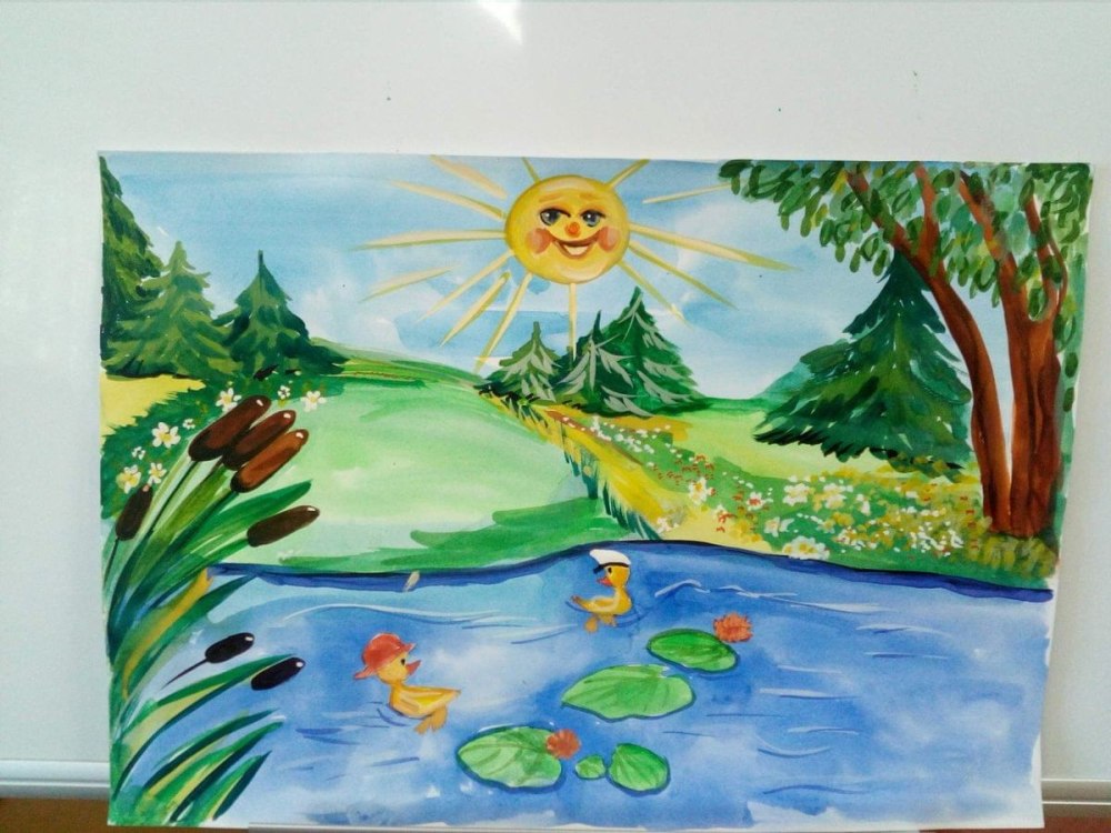 Детские рисунки лета