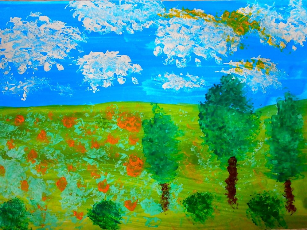 Рисунок на тему лето