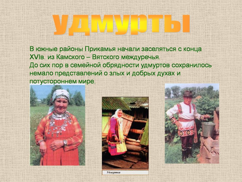 Информация о удмуртах