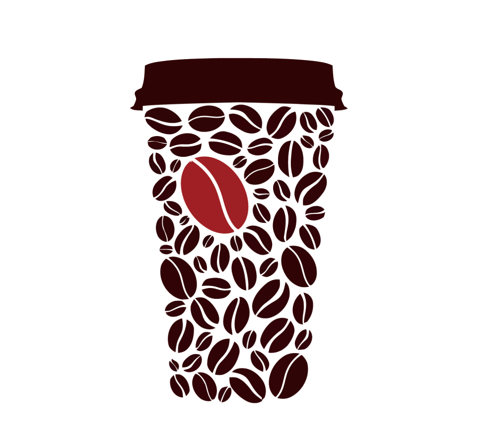 Паттерн кофейные зерна