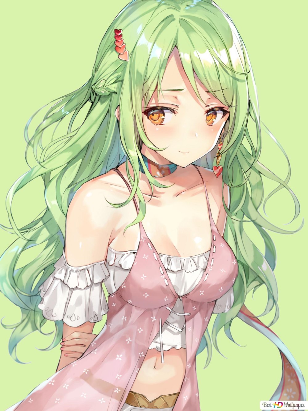 Vocaloid с зелеными волосами