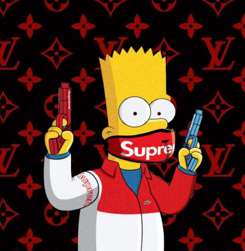 Барт симпсон Supreme