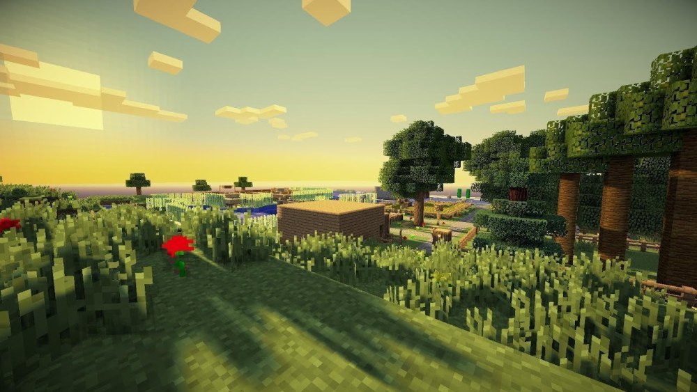 Фон майнкрафт Sky Wars
