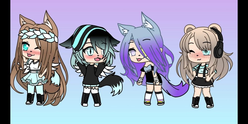 Gacha Life волосы длинные