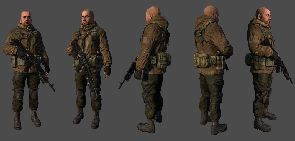 Сталкер Call of Chernobyl HD models военные
