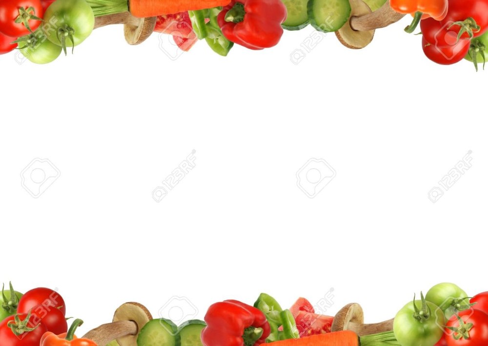 Рамка из овощей и фруктов