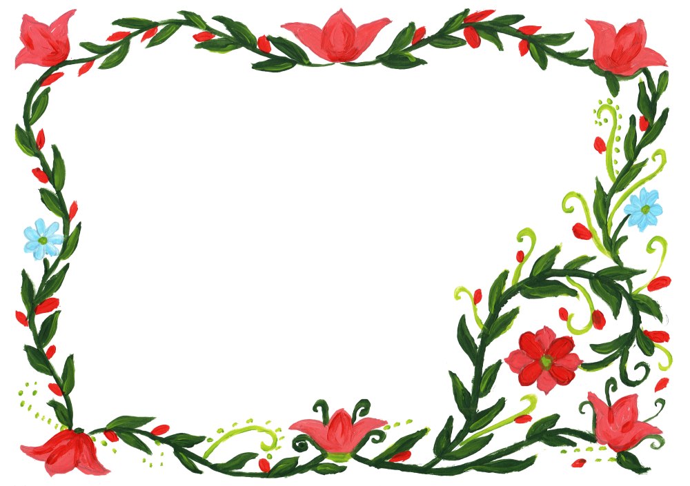 Цветочная рамка