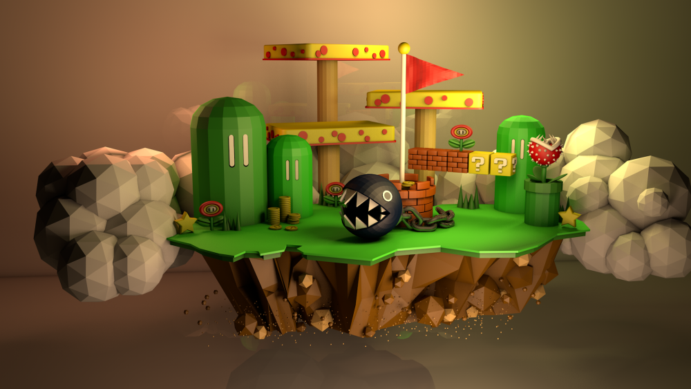 Lowpoly Марио