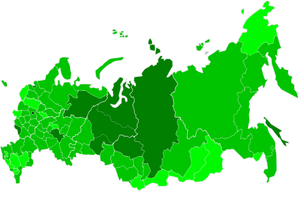 Субъекты РФ на прозрачном фоне