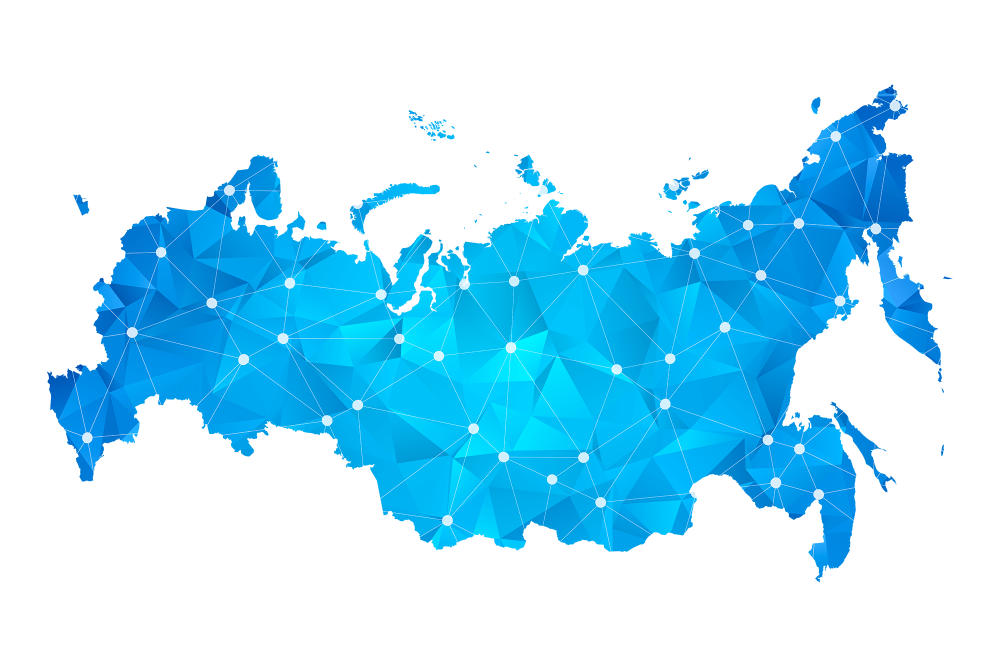 Карта России вектор
