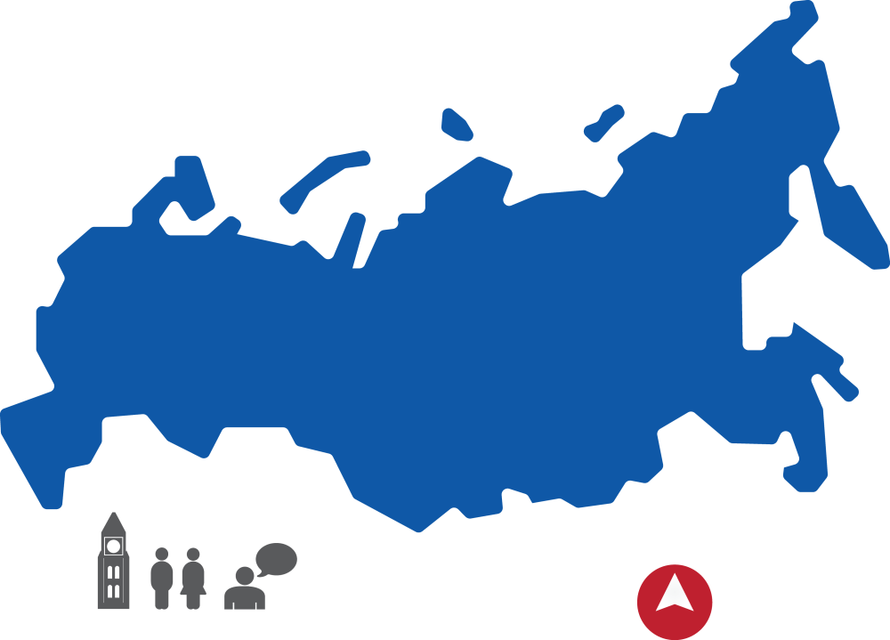 Карта регионов России с Крымом