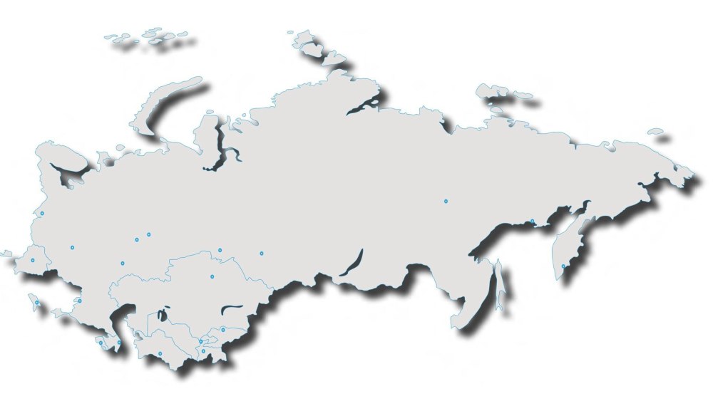 Карта России контур