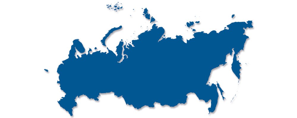 Прозрачный контур России