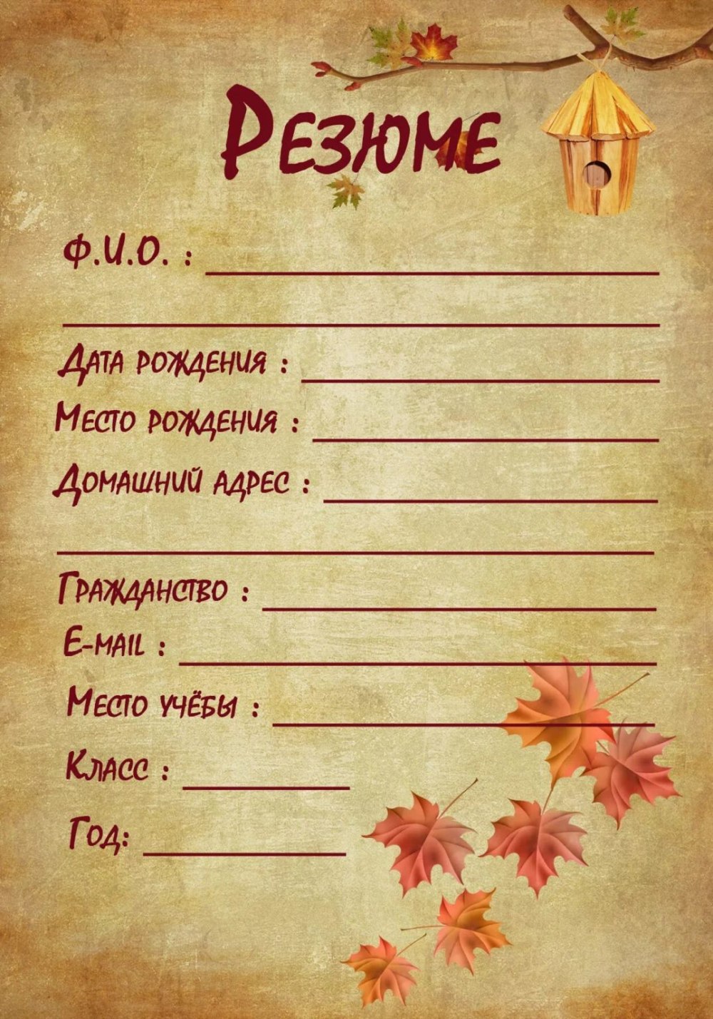 Портфолио дошкольника моя семья