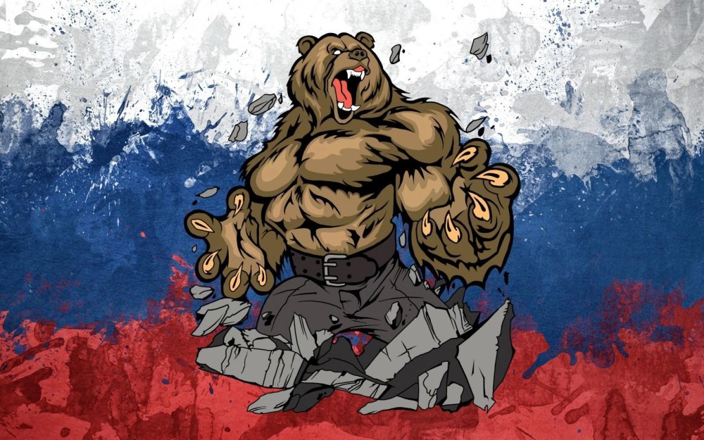 Флаг с медведем
