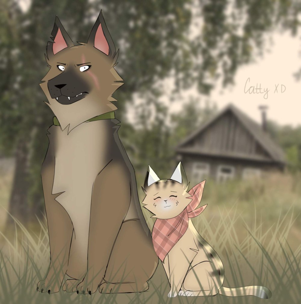 Коты Воители ветерок и Львиносвет