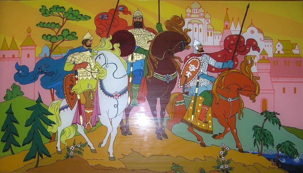 Васнецовы вектор три богатыря