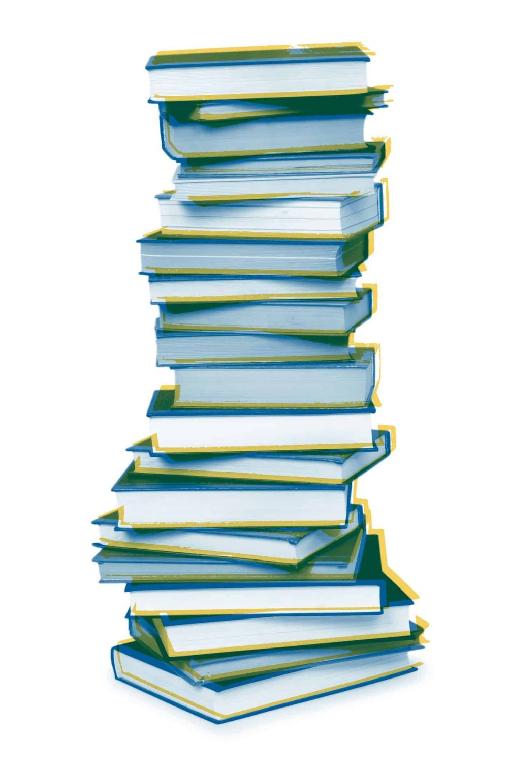 Стопка зеленых книг